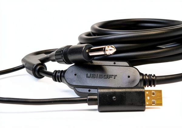 Ubisoft Rocksmith Guitar Cable 11ft Tangle-Free AUX for Xbox PS4 PC-2
