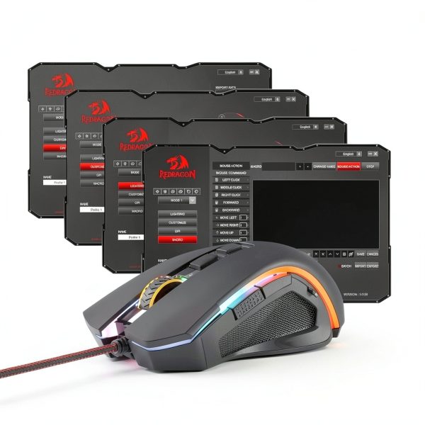 Redragon M602 Black Gaming Mouse with 7200 DPI Adjustable Sensitivity-5