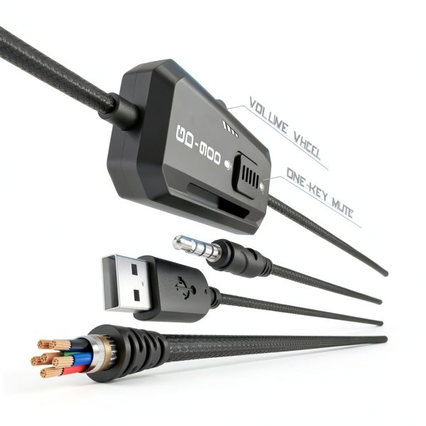 YPBDAN GD-900 Wired Gaming Headset with RGB Lighting-4