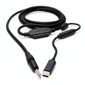 Ubisoft Rocksmith Guitar Cable 11ft Tangle-Free AUX for Xbox PS4 PC-0