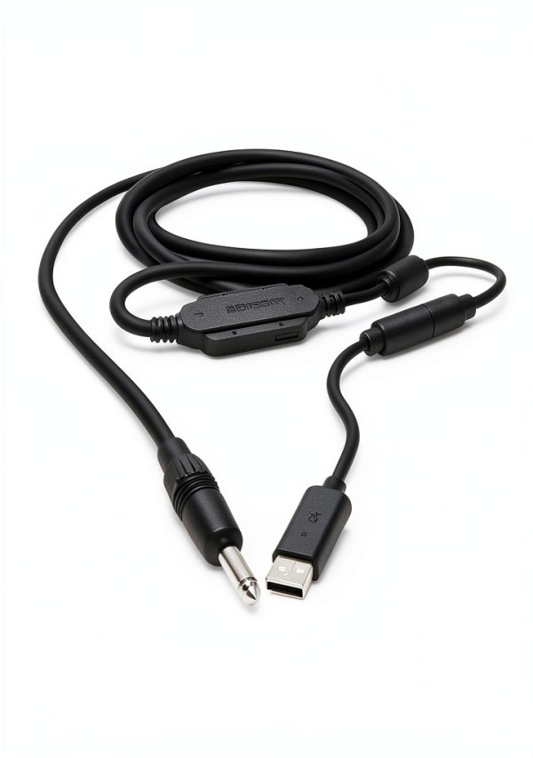 Ubisoft Rocksmith Guitar Cable 11ft Tangle-Free AUX for Xbox PS4 PC-0