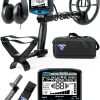 SuperEye Metal Detector for Adults, Blue, 10" Waterproof Coil, 6-0