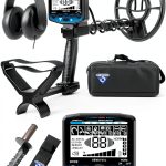 SuperEye Metal Detector for Adults, Blue, 10" Waterproof Coil, 6-0