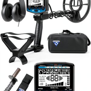 SuperEye Metal Detector for Adults, Blue, 10" Waterproof Coil, 6-0