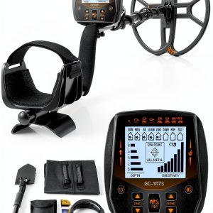 13" Metal Detector for Adults Professional, Double-D Waterproof Search Coil Gold Finder with Pinpoint, High Sensitivity DISC Mode, LCD Backlight Display Gold Detector-0