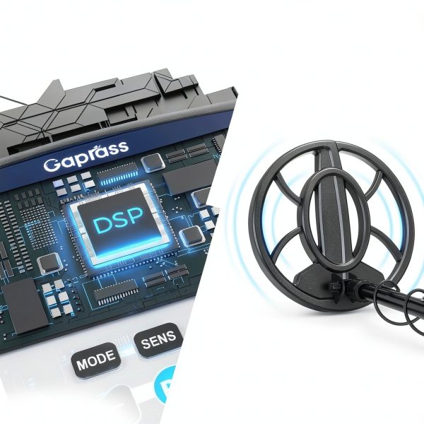 Professional Metal Detector for Adults, High Accuracy Gold Detector kit with 10" Search Coil LCD Backlight, Waterproof 5 Modes & Advanced DSP Chip-3