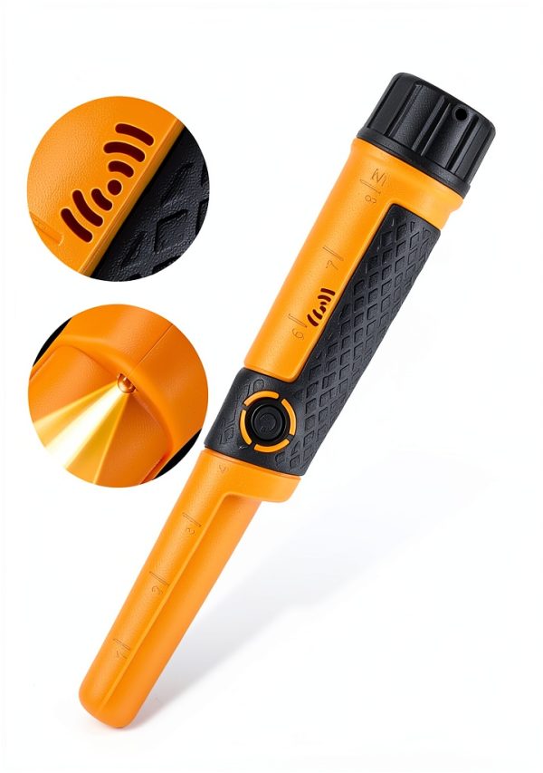 SAKOBS Metal Detector Pinpointer Wand: 5" Detection Depth, IP68 Fully Waterproof, Up to 66 Feet Underwater, 360°Detection Handheld Pin Pointer, 3 Modes (Buzzer, Vibration,Sound) for Adults & Kids-6