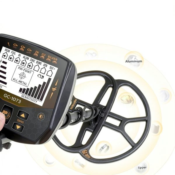 13" Metal Detector for Adults Professional, Double-D Waterproof Search Coil Gold Finder with Pinpoint, High Sensitivity DISC Mode, LCD Backlight Display Gold Detector-6