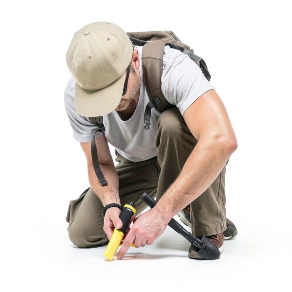 SAKOBS Metal Detector Pinpointer Wand: 5" Detection Depth, IP68 Fully Waterproof, Up to 66 Feet Underwater, 360°Detection Handheld Pin Pointer, 3 Modes (Buzzer, Vibration,Sound) for Adults & Kids-5