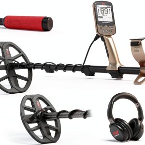 MINELAB X-Terra Elite Expedition, Waterproof, All Terrain Treasure Metal Detector, Multi-IQ Precision Targeting, Included V8X Coil, V12X Coil, ML85 Headphones, Charging Cable & PRO-FIND 40 Pinpointer-0
