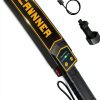 Rechargeable Handheld Metal Detector Wand, High Sensitivity Security Wand Metal Detector,Portable Nail Finder Scanner Woodworking Metal Detector Wand for Logs Weapons Sound Vibration Alert Detects-0