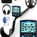 Professional Metal Detector for Adults, High Accuracy Gold Detector kit with 10" Search Coil LCD Backlight, Waterproof 5 Modes & Advanced DSP Chip-0