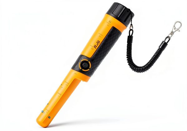 SAKOBS Metal Detector Pinpointer Wand: 5" Detection Depth, IP68 Fully Waterproof, Up to 66 Feet Underwater, 360°Detection Handheld Pin Pointer, 3 Modes (Buzzer, Vibration,Sound) for Adults & Kids-0